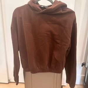 Zara cropped hoodie